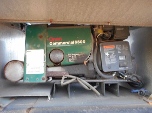 Onan Commercial 6500 Gas Generator 6.5KW 27.1 Amps ( Only 17 hours Run Time )
