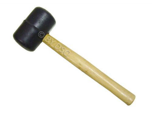 Professional 16oz wooden handle rubber mallet black hm105 for sale