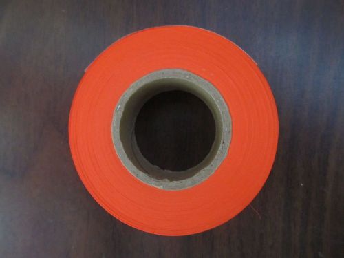 New CH Hanson 150ft Fluorescent Orange PVC Flagging Tape 1-3/16&#034; Wide #17000
