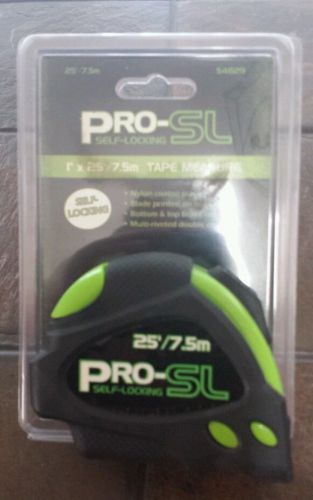 Pro-sl 1&#034;x 25&#039; tape measure, self locking (new) #54829 for sale