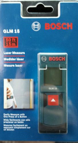 Bosch GLM 15 / 50 ft Laser Distance Measure.BRAND NEW!! FREE SHIPPING!!!