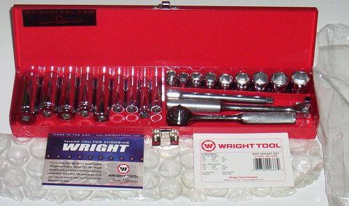 New wright tool socket set # 337 21 piece 3/8 drive 6 point for sale
