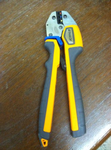 STAKON ERG4001 Crimping Tool, Ratchet, 22-10AWG Insulated