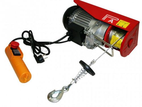 ELECTRIC SCAFFOLD HOIST 150 / 300 KG, 600W ELECTRIC WINCH WITH HOOK AND PULLEY