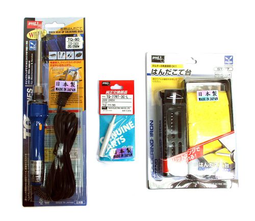 1set goot taiyo japan ac220v soldering kit : tq-90 + st-77 + tq-77rt-3c each x1 for sale