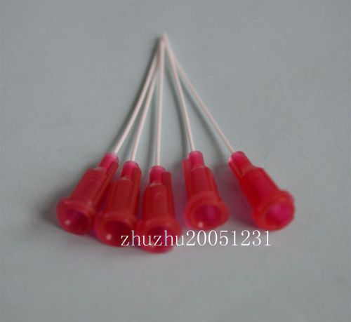 150 pcs 1.5&#034;  25ga red pp blunt flexible syringe needle tips for sale