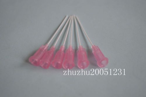 150 pcs 1.5&#034;  20ga  pink pp blunt flexible syringe needle tips for sale