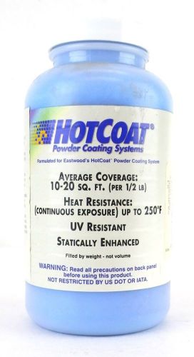 HOTCOAT 10089 8 oz. 1/2 Lb Statically Enhance Translucent Blue Powder Coat 1i