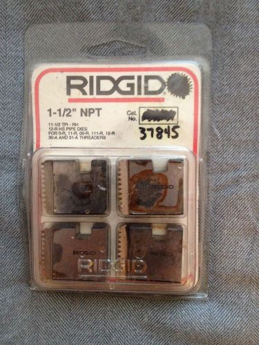 Ridgid pipe threading dies 1 1/2&#034; npt cat. no. 37845 for sale