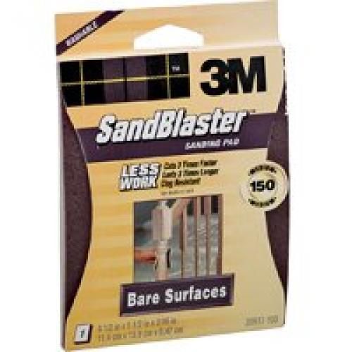 Sandblaster 4-1/2 in. x 5-1/2 in. x 3/16 in. 150 grit medium sanding sponge-2091 for sale