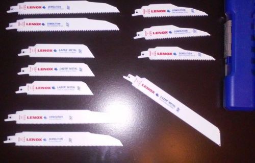 NEW LENOX 6066, 6114, 960, &amp; 9114R, RECIPROCATING SAWZALL BLADES METAL 11 PIECES