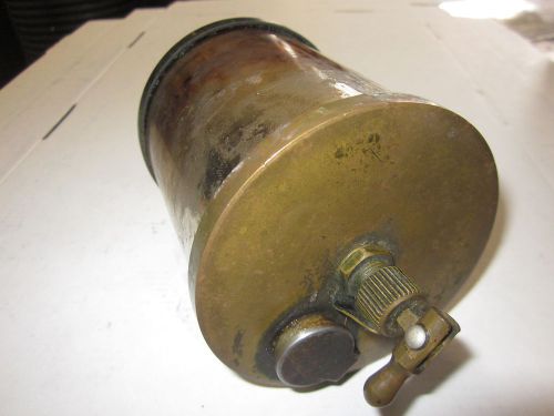 Large vintage brass drip oiler no makers mark steampunk for sale