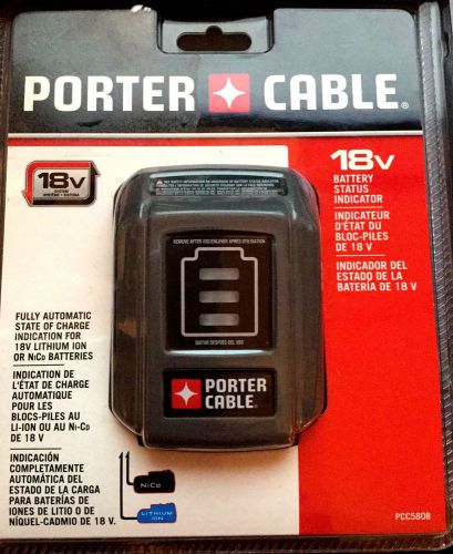Porter Cable PCC580B 18V Battery Status Indicator Lithium/NiCd