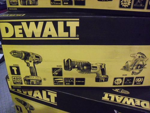 Dewalt 18 volt cordless tool kit model dck440x for sale