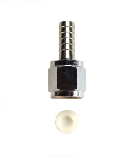 Flare swivel set -1/4&#034; barb x 1/4&#034; FFL nut  to connect tubing to 1/4&#034; male flare