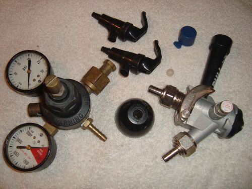 Co2 regulator, gauge keg beer tap parts, homebrew, norgren r82-200-enea, banner for sale