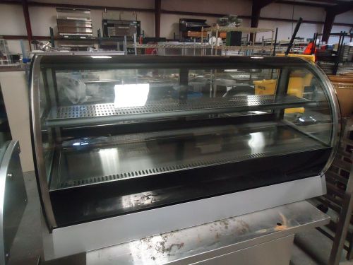 *new* vollrath rde8160 countertop curved glass refrigerated 60&#034; display case for sale
