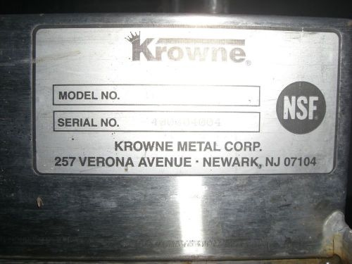 KROWNE 96&#034; 3 COMPARTMENT BAR SINK