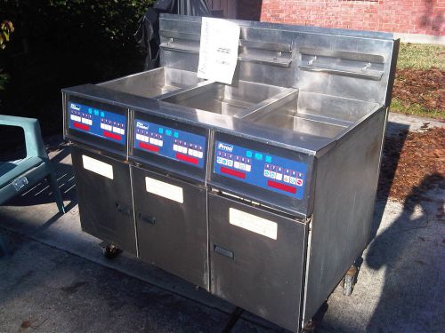 Pitco 3-bank High Efficiency Gas Fryer with Pitco Computers/Filtration