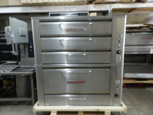 Blodgett baking oven 2 deck stainless steel 981 &amp; 966 roast deck nat gas ready for sale