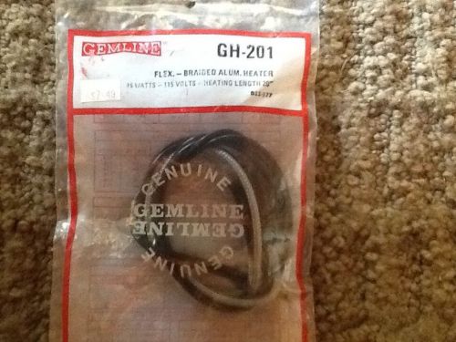 GH201 Gemline Braided Aluminum Flexible Drain Heater 20&#034; Heated,
