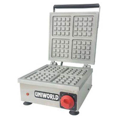 Uniworld UBW-1 10&#034; Square Waffle Maker (ETL) 1850W 110V