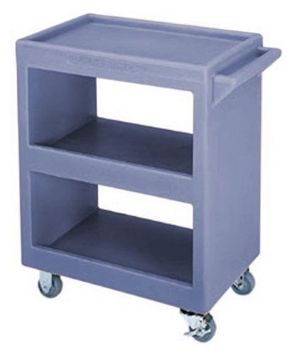 Service cart, cambro bc225-401 polyethylene standard open side 28&#034;, slate blue for sale