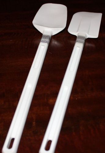 New Rubbermaid Industrial Kitchen Scraper Spatula Spoon Set White 16 in Prep