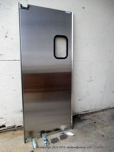 ELIASON, comes with brackets,  STAINLESS STEEL SWING DOOR 35 1/2&#034; x 82 1/2&#034;