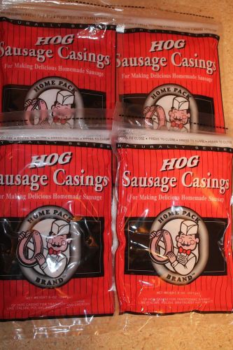 4 - Natural Hog Sausage Casings Home Pack Casing Stuffer Bratwurst Stuffing Pork