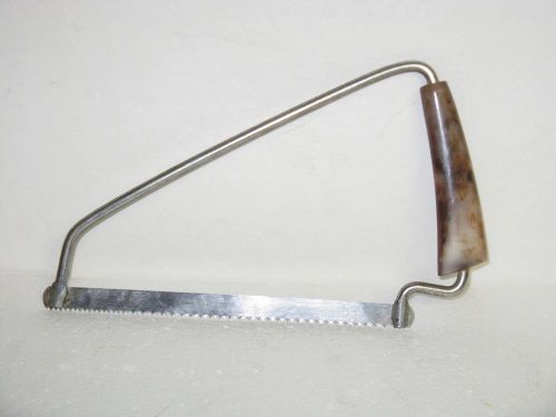 VINTAGE BAKELITE HANDLE MEAT BONE SAW WITH BLADE