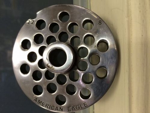 Chop plate disc for a 22 hub stainless steel american eagle 8mm for sale