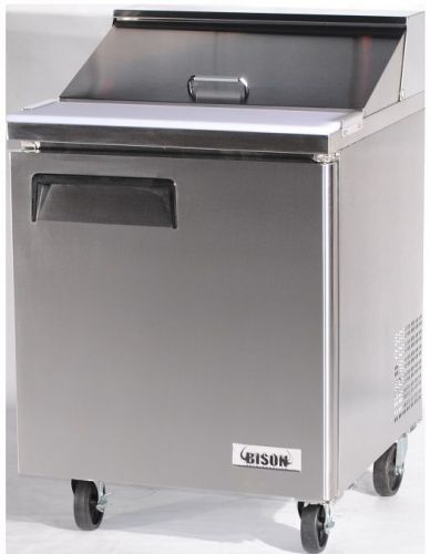 BISON STAINLESS 27&#034; 2 DOOR SALAD,PREP TABLE BST-27,FREE SHIPPING !!!