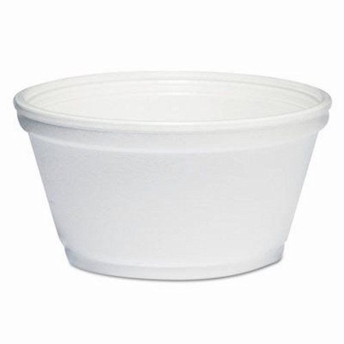 8-oz. Extra Squat Foam Food Containers, 1,000 Containers (DCC 8SJ20)