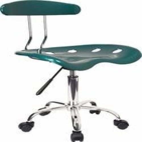 Flash Furniture LF-214-GREEN-GG Vibrant Green and Chrome Computer Task Chair wit