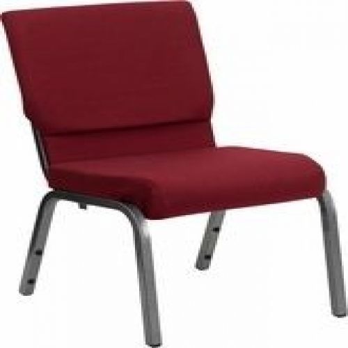 Flash Furniture XU-CH-60096-BY-SILV-GG HERCULES Series 18.5&#039;&#039; Wide Burgundy Stac