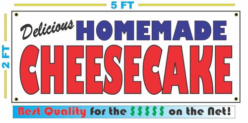 HOMEMADE CHEESECAKE BANNER Sign NEW Larger Size Best Quality for the $$$ BAKERY