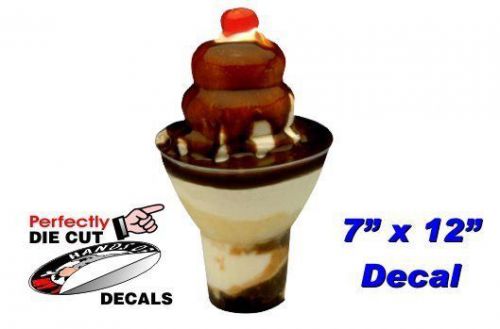 Sundae Parfait 7&#039;&#039;x12&#039;&#039; Decal for Ice Cream Truck or Parlor Menu Sign