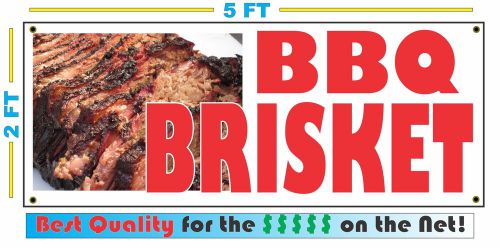 Full Color BBQ BRISKET BANNER Sign Larger Size Delivery Flag Restaurant Box Cart