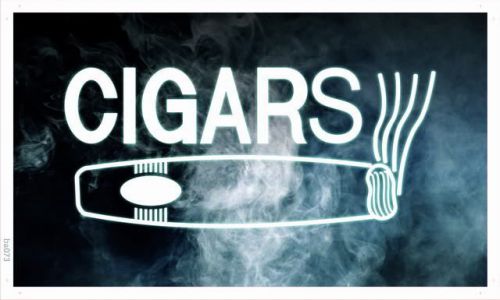 ba073 OPEN Cigars Cigarette Bar Shop Banner Shop Sign