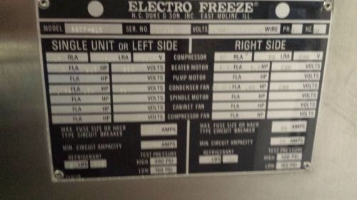 Electro Freeze Soft Ice Cream Machine - 66TF -- Gravity Twist Freezer