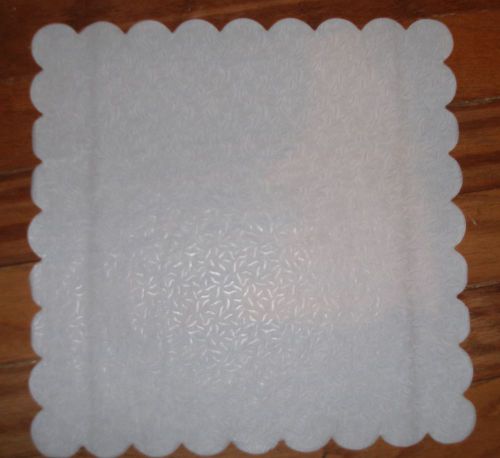 Brooklace 14&#034; Solid Glassine Square Doilies White 250 per box