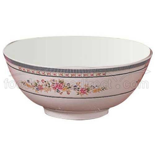 Thunder Group 12-Pack Rose Collection Rice Bowl  8-Inch Diameter  White