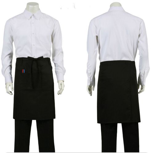 new black barista waiter server aprons Wrap style with 2 front pocket &amp; pen pock