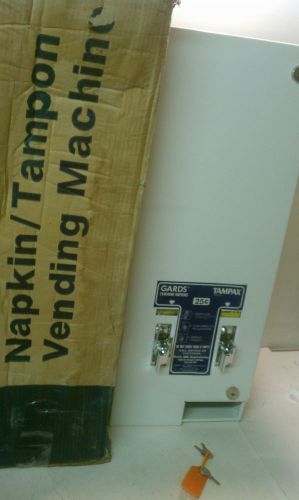 Dual Sanitary napkin /  tampon vending machine 25 cents Hospeco D1-25  UNUSED
