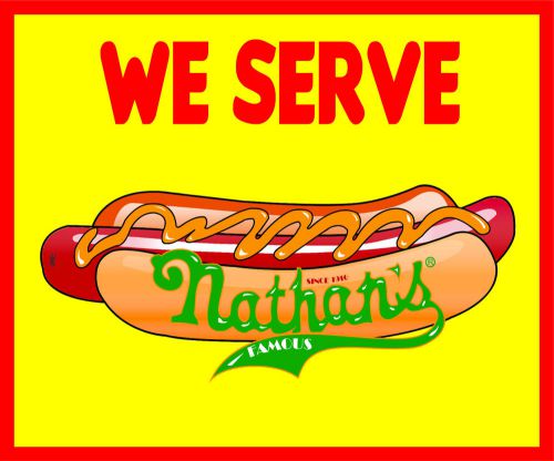 NATHAN&#039;S HOT DOG MAGNET-RED