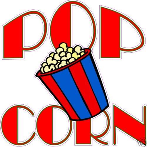 Movie Popcorn Concession Vendor Fast Food Decal 10&#034;