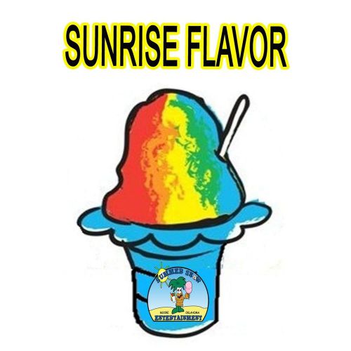 SUNRISE SYRUP MIX SNOW CONE/ SHAVED ICE Flavor GALLON CONCENTRATE #1