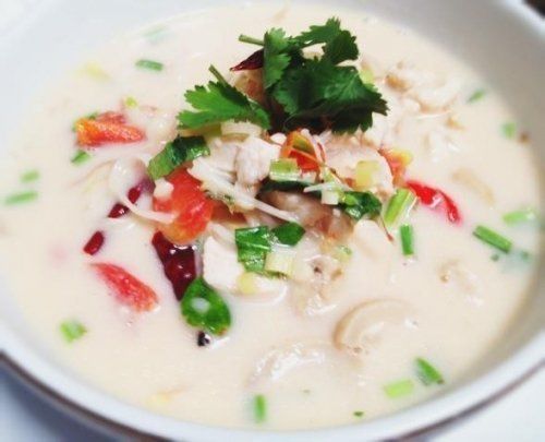 Thai Food DIY Recipe Dish Eastern Cuisine Chicken in Coconut Soup FREE Shipping