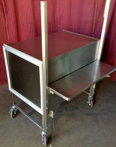36 X 24 Service Cart Cashier Stand Display on Wheels Hostess Station Service